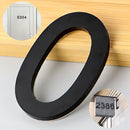 Número 0 en Acrílico Autoadhesivo 10x6.6cm para Fachadas y Puertas. Letrero Señal Numérica Adhesiva.