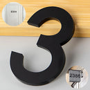 Número 3 en Acrílico Autoadhesivo 10x6.6cm para Fachadas y Puertas. Letrero Señal Numérica Adhesiva.