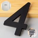 Número 4 en Acrílico Autoadhesivo 10x6.6cm para Fachadas y Puertas. Letrero Señal Numérica Adhesiva.