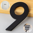 Número 9 en Acrílico Autoadhesivo 10x6.6cm para Fachadas y Puertas. Letrero Señal Numérica Adhesiva.
