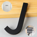 Letra J en Acrílico Autoadhesivo 10x6.6cm para Fachadas y Puertas. Letrero Señal Alfabética Adhesiva.