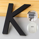 Letra K en Acrílico Autoadhesivo 10x6.6cm para Fachadas y Puertas. Letrero Señal Alfabética Adhesiva.