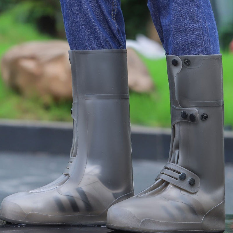 Botas de caucho para lluvia Cubrecalzado impermeable para lluvia Tallas 42-43 Altura 30.5cm. Protector de zapatos. (1 par)