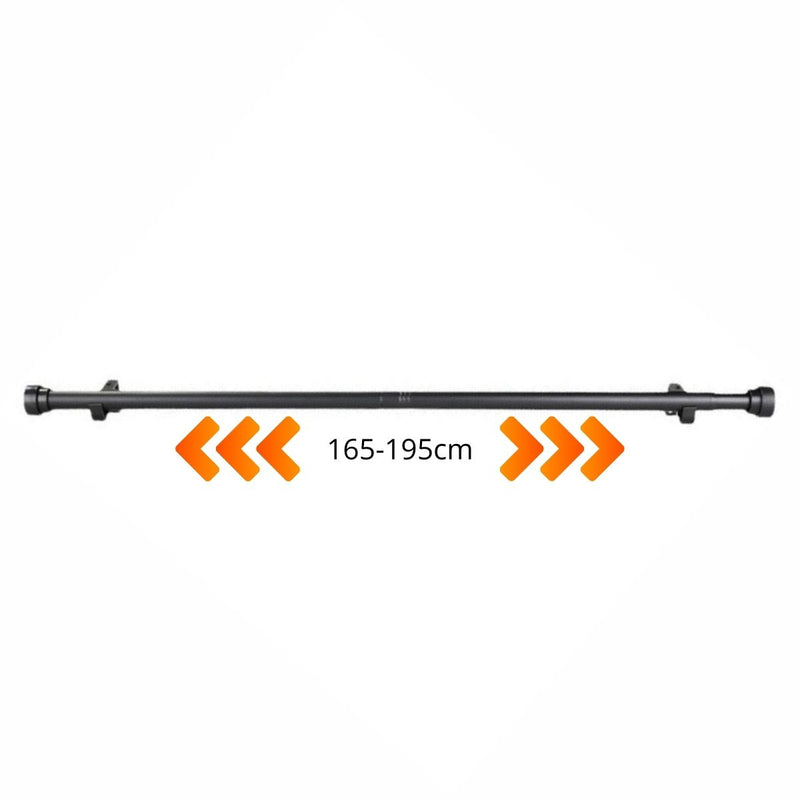 Riel para Cortina Extensible (165-195 cm). Barras Cortinero Resistente. Incluye accesorios.