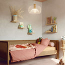 Repisas de pared 23 cm Largo x 23.5 cm Ancho x 38 mm Espesor (1 1/2") color Madera