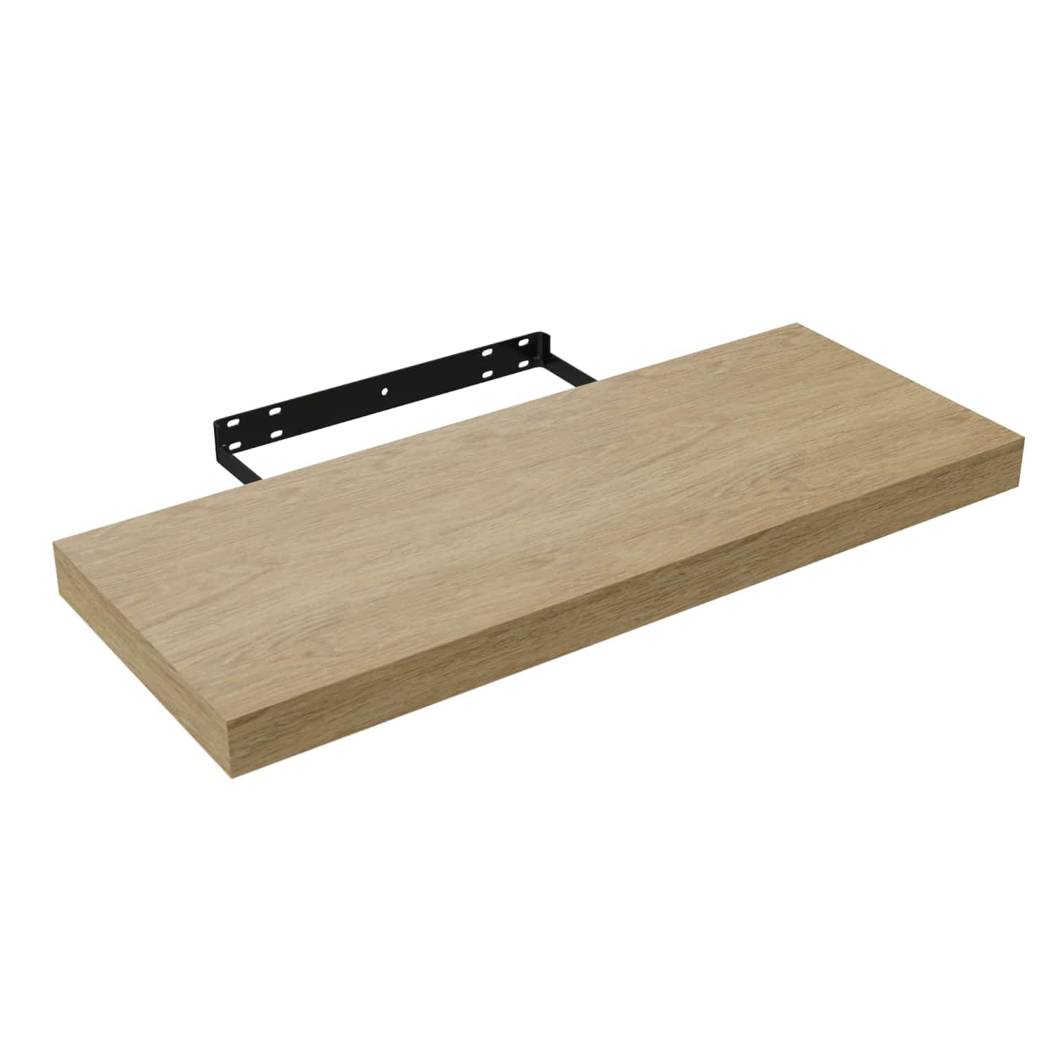 Repisas de pared 60 cm x 23.5 cm x 1 1/2" 38 mm espesor color Madera