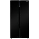 Refrigeradora inverter con fabricador de hielo, 15.4 pies cúbicos. Puertas de espejo negro