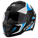 Cascos Stealth Solid Brillante Blanco/Azul