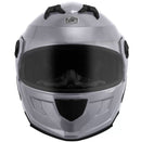 Casco Stealth Solid Brillante Gris Plata Talla M