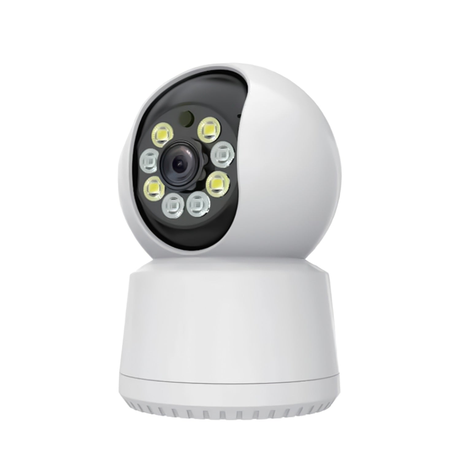 Cámara de seguridad inteligente con Wifi 1080p HD/32Gb, color blanco.