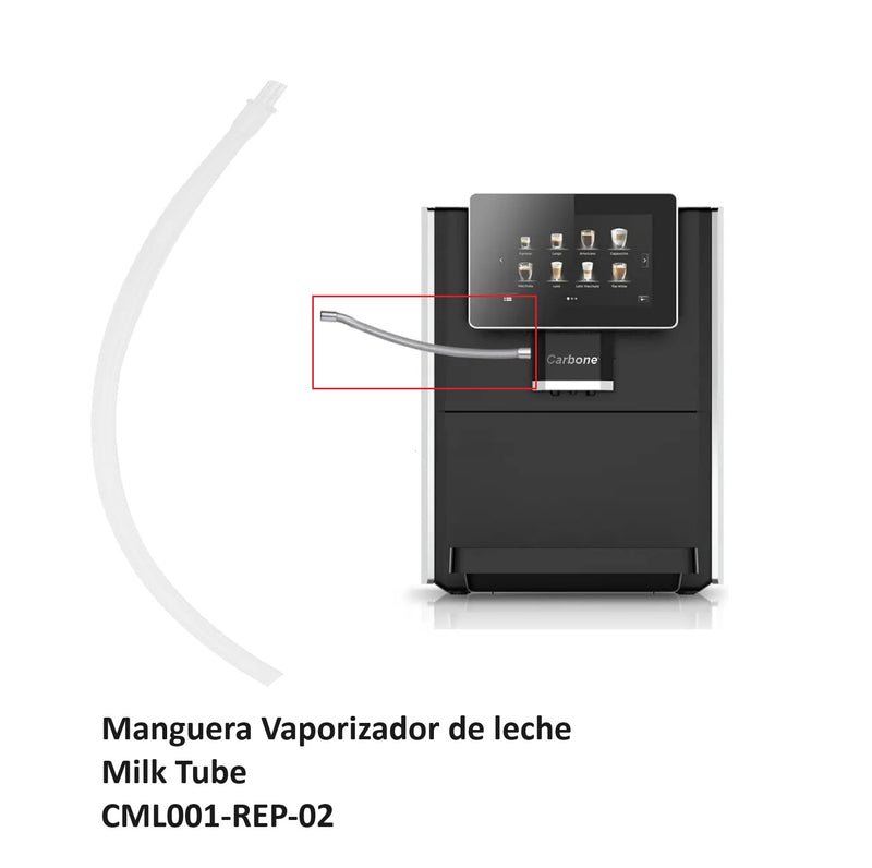 Repuesto Manguera Vaporizador de leche, Milk Tube, para maquina de café CML001