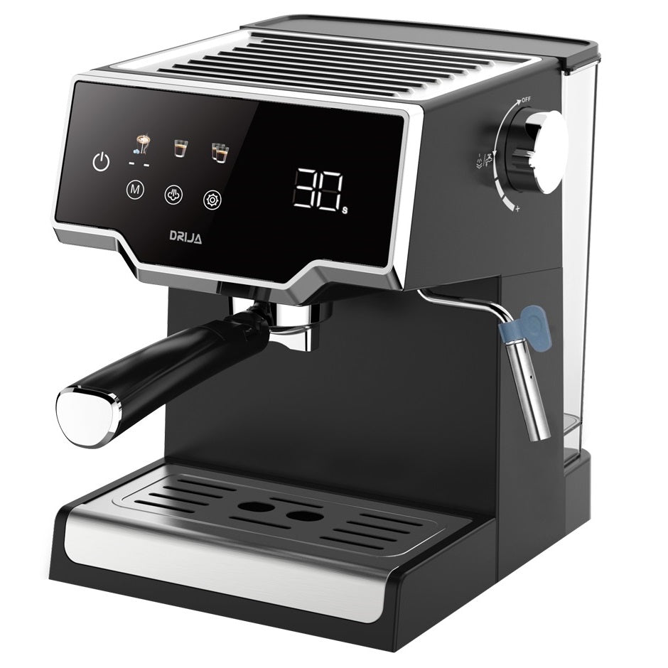 Cafetera automática (espresso/cappuccino) 850W. Máquina de café multifuncional de 8 tazas con espumador de leche y tanque de agua 1.6 L. Modelo Mocca Drija