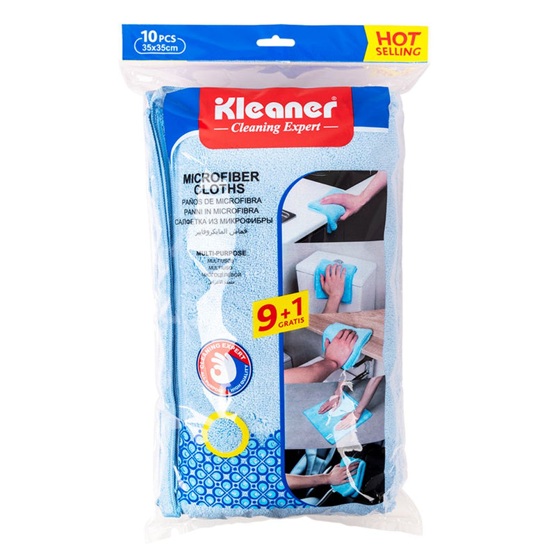Paños de Microfibra (35×35cm). Pack de 10 unidades. Toallas Multiuso Super Absorbentes.