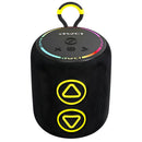 Bocina Bluetooth 5.3 Portátil de 8W. Parlante Inalámbrico con resistencia al agua IPX6. Altavoz Recargable con luces RGB.