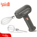 Batidora de mano Inalámbrica 25W. 3.7V. 3 Velocidades. Cargador tipo C Cable USB. Control de Velocidad. Ergonómico.