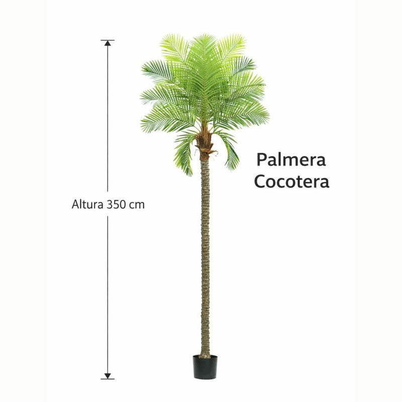 Planta de Coco Artificial Para Interior. Cocotero Decorativo. Altura de 350cm.