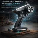 Juguete Carro Todoterreno 1:16 4WD Alta Velocidad. Camioneta Off Road con Motor Sin Escobillas, Luces LED y Batería Recargable. Juguete a Control Remoto 16106 Pro