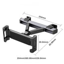 Soporte Universal para Tablet y Celular para Reposacabezas de Auto Ajustable 360°. Soporte Para Ipads Y Celulares Para dispositivos hasta 12"