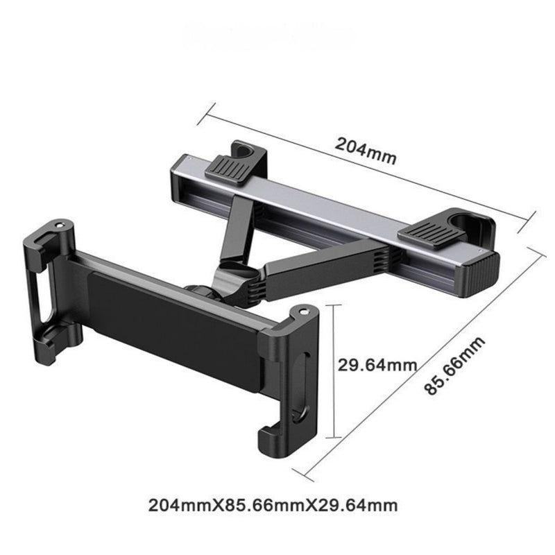 Soporte Universal para Tablet y Celular para Reposacabezas de Auto Ajustable 360°. Soporte Para Ipads Y Celulares Para dispositivos hasta 12"