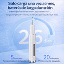 Limpiador Dental Ultrasónico Eléctrico Recargable con Pantalla LED. Removedor Bucal de Sarro y Placa Con 5 Modos de Limpieza, Impermeable IPX6 (Incluye 6 Cabezales)