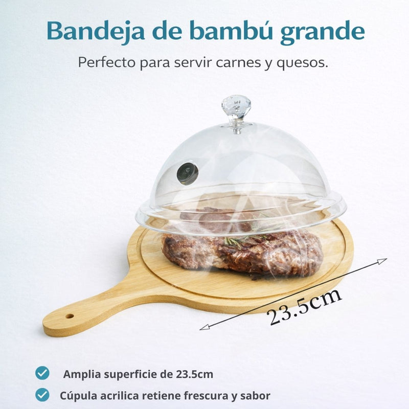Ahumador Eléctrico para Whisky y Alimentos con Campana Acrílica, Manguera Flexible y Virutas de Madera. Infusor De Humo Profesional con 3 Velocidades y Carga USB