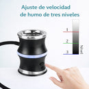 Ahumador Eléctrico para Whisky y Alimentos con Campana Acrílica, Manguera Flexible y Virutas de Madera. Infusor De Humo Profesional con 3 Velocidades y Carga USB