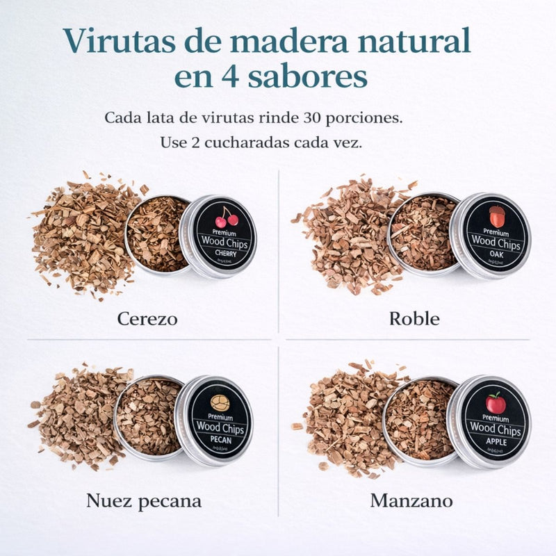 Ahumador Eléctrico para Whisky y Alimentos con Campana Acrílica, Manguera Flexible y Virutas de Madera. Infusor De Humo Profesional con 3 Velocidades y Carga USB