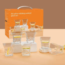 Vasos De Vidrio para Whisky y Cócteles (Set de 6). Vasos de Cristal Premium para Old Fashioned Licor, Bebidas Y Escoses. Capacidad 300 ml.