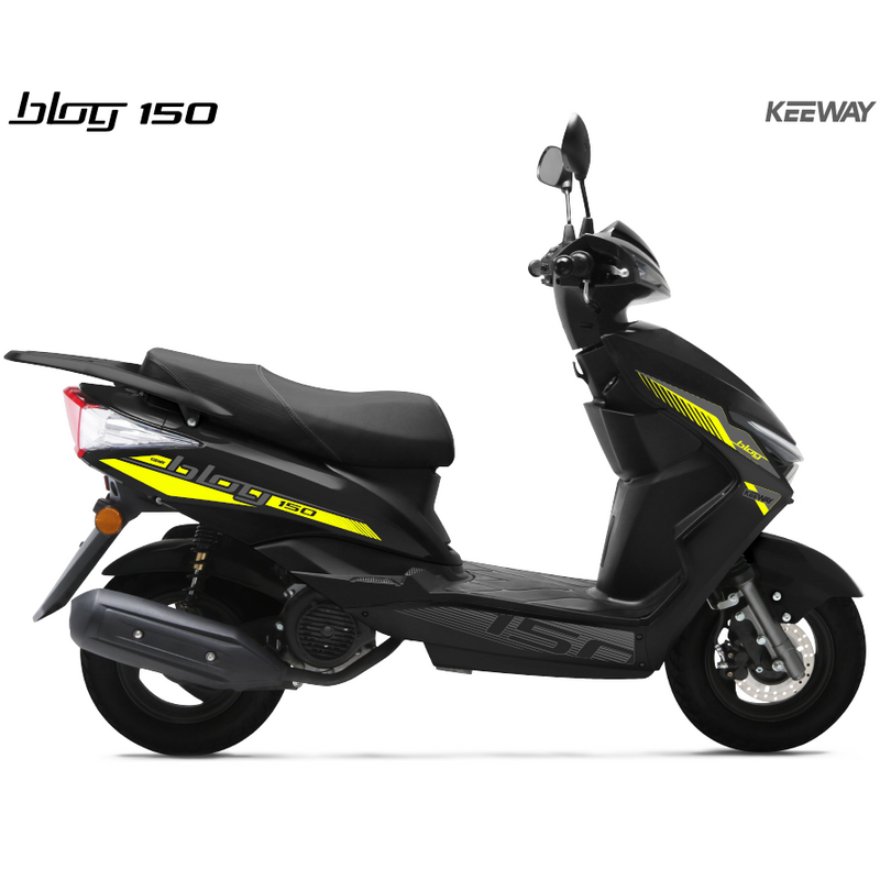 Moto Keeway Scooter BLOG150 150cc Color Negro Motor Monocilindro. 4 Tiempos. 2 Valvulas. Tanque 6.6 L.