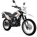 Keeway TX150. 150cc. Color Blanco. Motor Monocilindro enfriado por aceite Carburador. 2 valvulas.