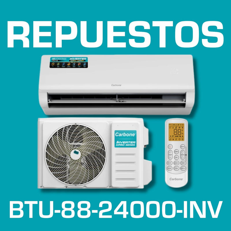 Repuestos de Aire Acondicionado Split Inverter 24,000 BTU-88 R32 Coil De Cobre SEER 18.
