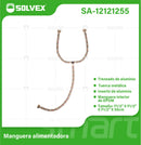 Tubo De Abasto Manguera Flexible Tipo Y 55Cm. Aluminio Trenzado Con Tuercas Metálicas H1/2'' x H1/2'' x H1/2''.