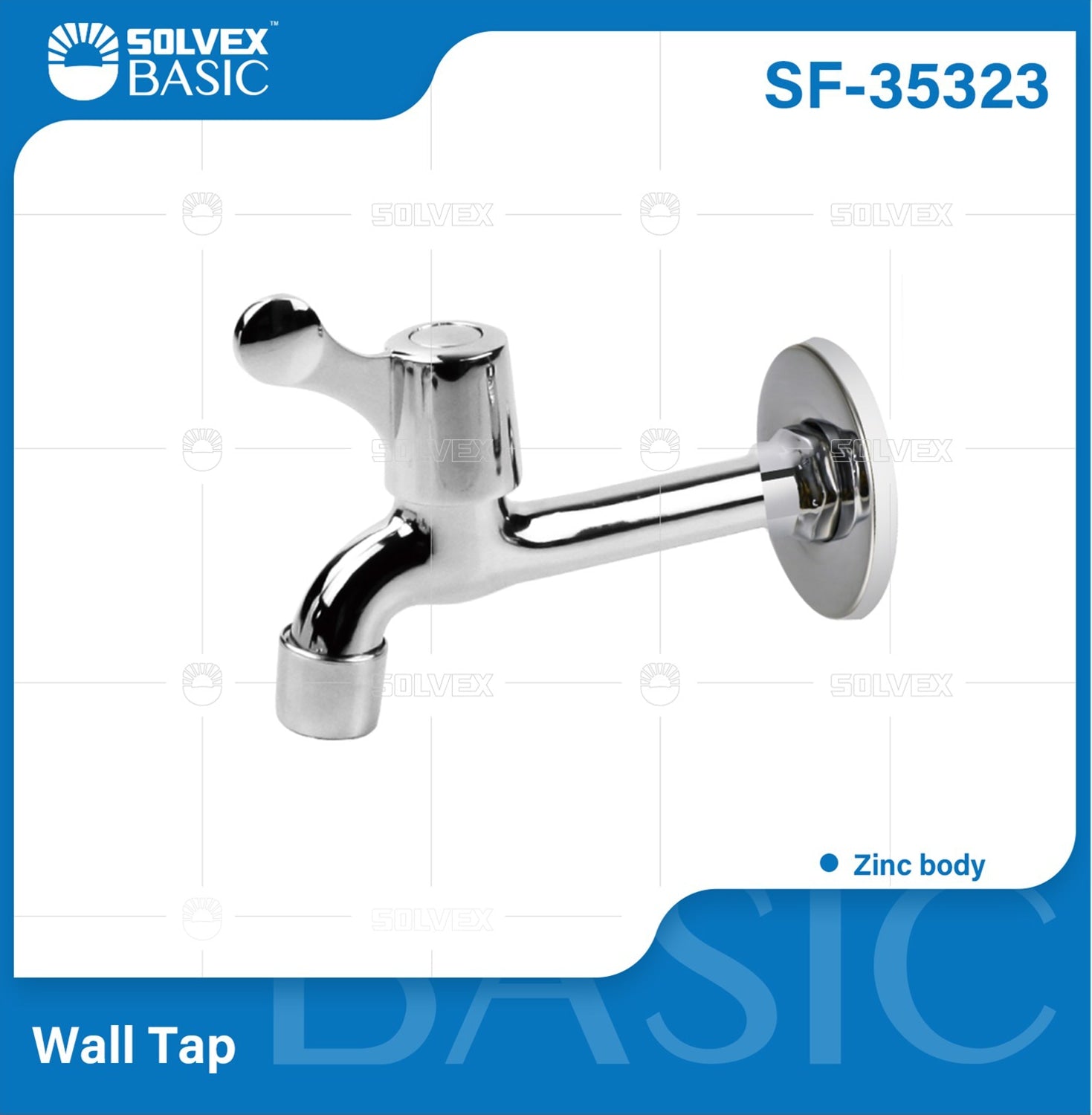 Grifo de Pared Cromado Brillante Modelo Largo. Pluma Llave de Agua.