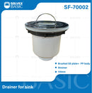 Desagüe De fregador Con Canasta Extraíble. Drenaje Para fregador 110mm En Acero Inoxidable.