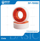 Cinta de Teflón 1/2" x 7m. Sellador de conexiones y Roscas. Tape de teflón.