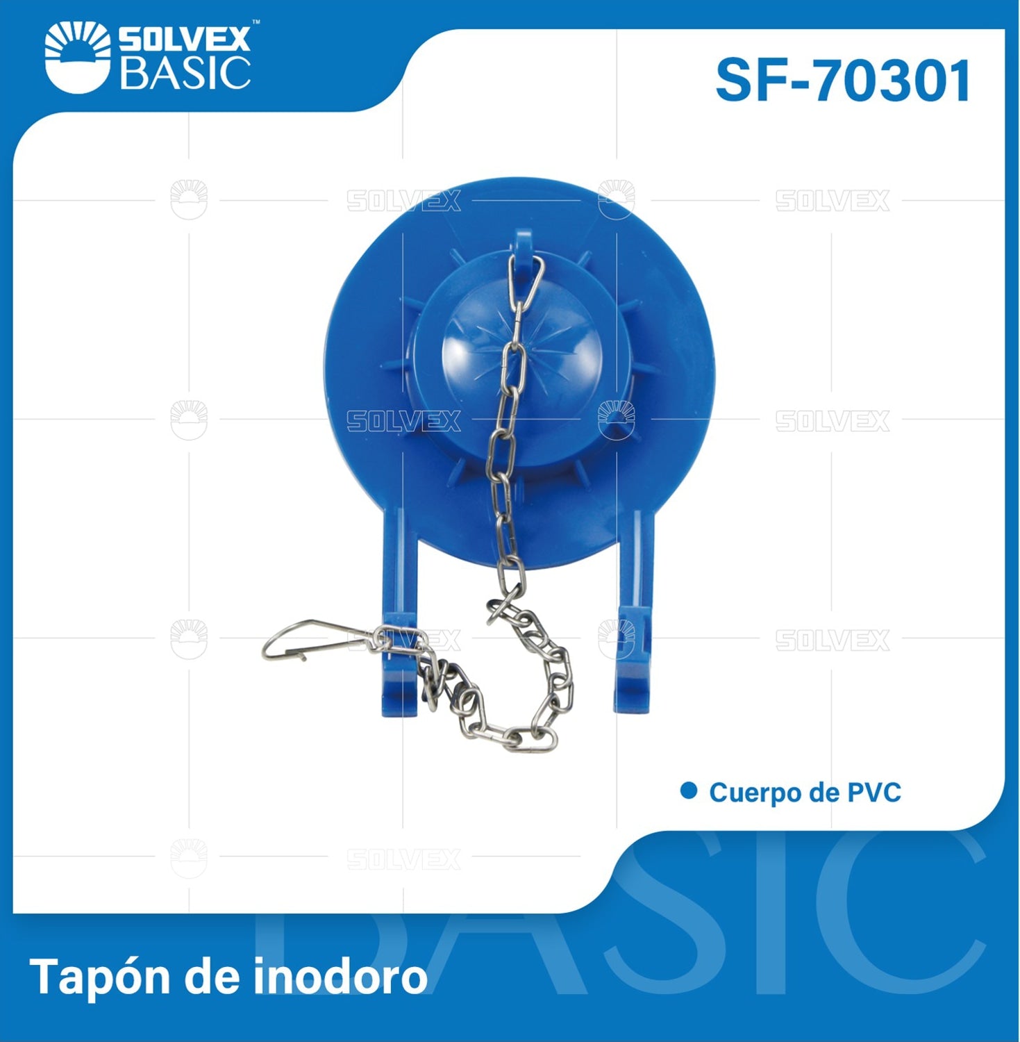 Tapón Flapper para Inodoro con Cadena de PVC. Repuesto Universal para Tanque Sanitario.