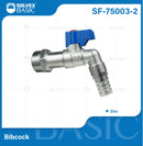 Llave De Jardín 1/2" Para Manguera Con Coupling Estriado Y Palanca De 1/4 De Vuelta.