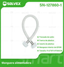 Tubo De Abasto Manguera Flexible 60Cm. Nylon Trenzado Con Tuercas Plásticas H1/2'' x H7/8''.