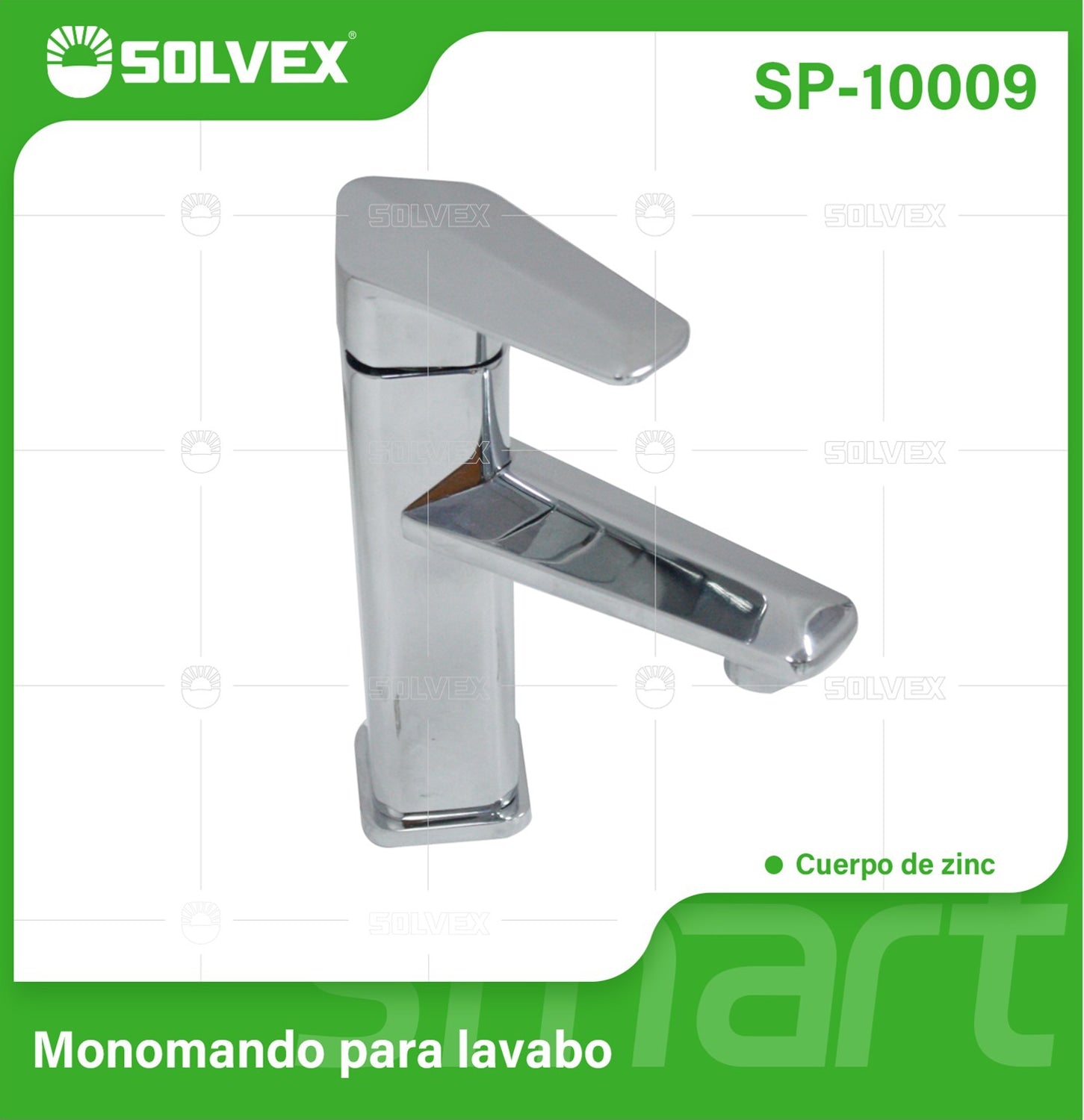 Llave de Lavamanos Individual. Grifo para Lavabo de zinc cromado brillante. Pluma para Agua Fría y Caliente.