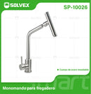 Grifo de fregador de Acero Inoxidable. Pluma Llave Mezcladora para Cocina. Cuello Recto con Boquilla Giratoria Cilíndrica.