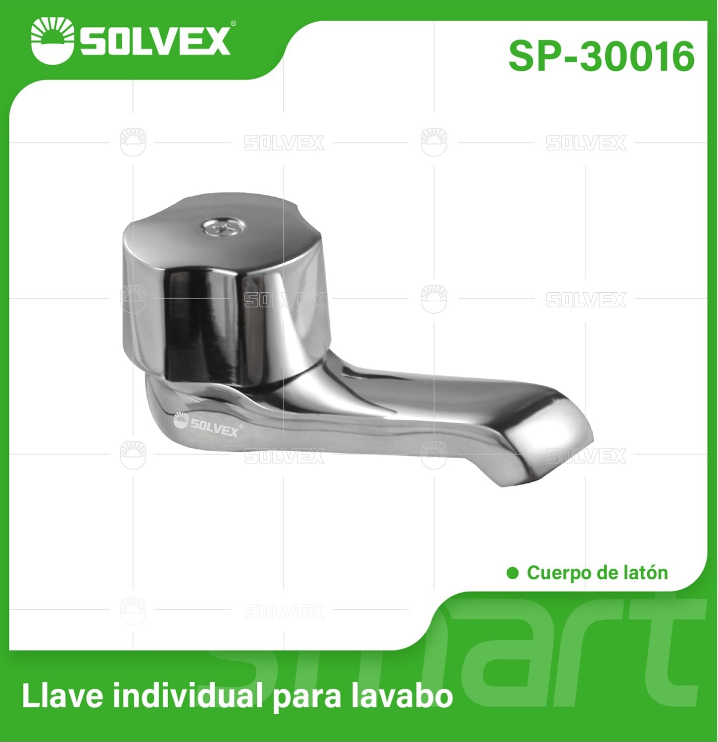 Llave individual para lavamanos de latón cromado. Pluma Grifo de baño con manija redonda.