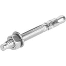 Taco Galvanizado de Cuña 3/8"x2-1/4" (100 pzs). Acero al carbono. Acabado Zincado