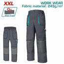 Pantalones de Trabajo con material reflectante y bolsillos. Talla XXL Color Gris