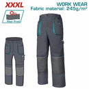 Pantalones de Trabajo con material reflectante y bolsillos. Talla XXXL Color Gris