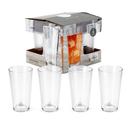 Vasos Altos de Vidrio Transparentes de 15.75Oz (460ml) para Bebidas Agua Cocteles (Set de 4)