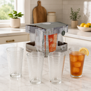 Vasos Altos de Vidrio Transparentes de 15.75Oz (460ml) para Bebidas Agua Cocteles (Set de 4)