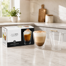 Tazas de Doble Pared de Borosilicato de 10.4 Oz (300ml) Vasos de Vidrio para Café y Té (Set de 2)