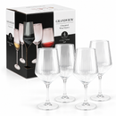 Copas de Cristal Para Vino 17.25 Oz (510ml)  Copas Transparentes Elegantes y Ligeras (Set de 4)