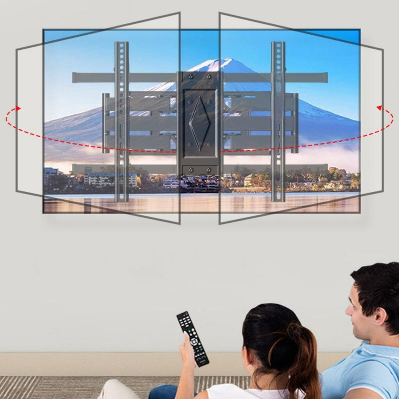 Soporte de TV Ajustable Telescópico Para Pantallas 40-80” con Inclinación ±5°. VESA 600×400 mm. Brazo Giratorio para Monitor.