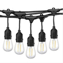 Guirnalda Tira LED (15 metros). Luces 15 Bombillos Luz Cálida Para Exteriores IP65, Estilo Vintage Edison 110V.
